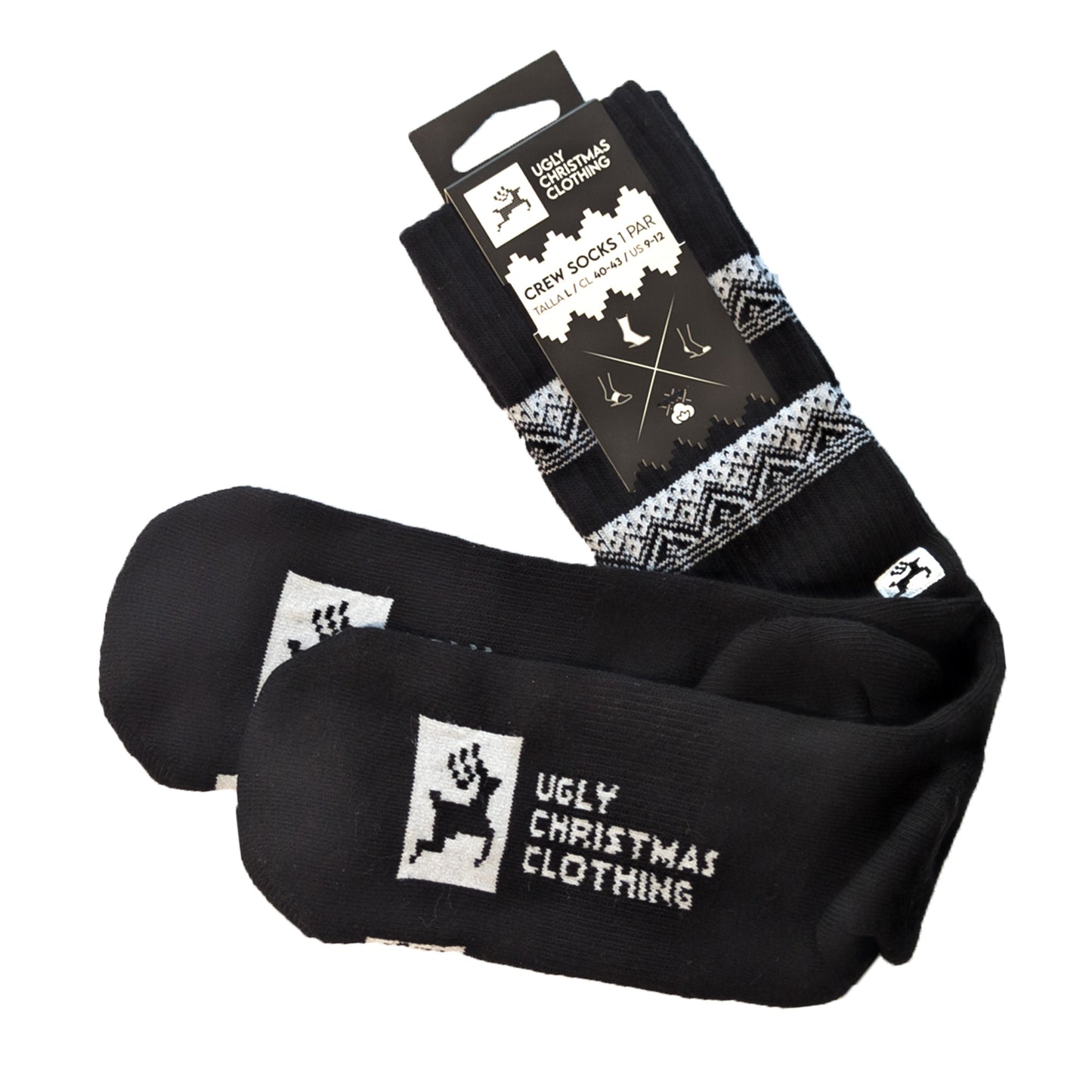 Crew Socks Black Marshall