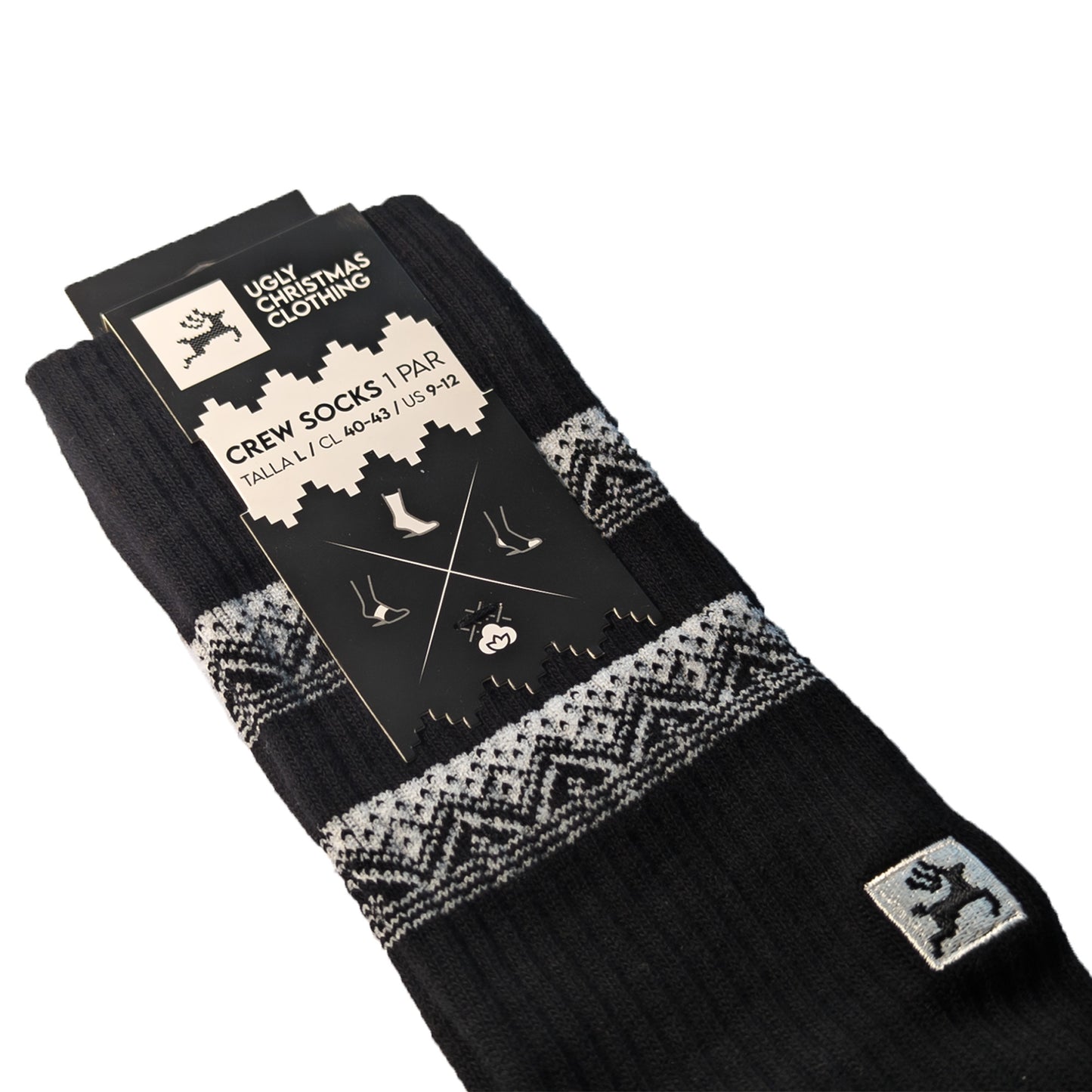 Crew Socks Black Marshall