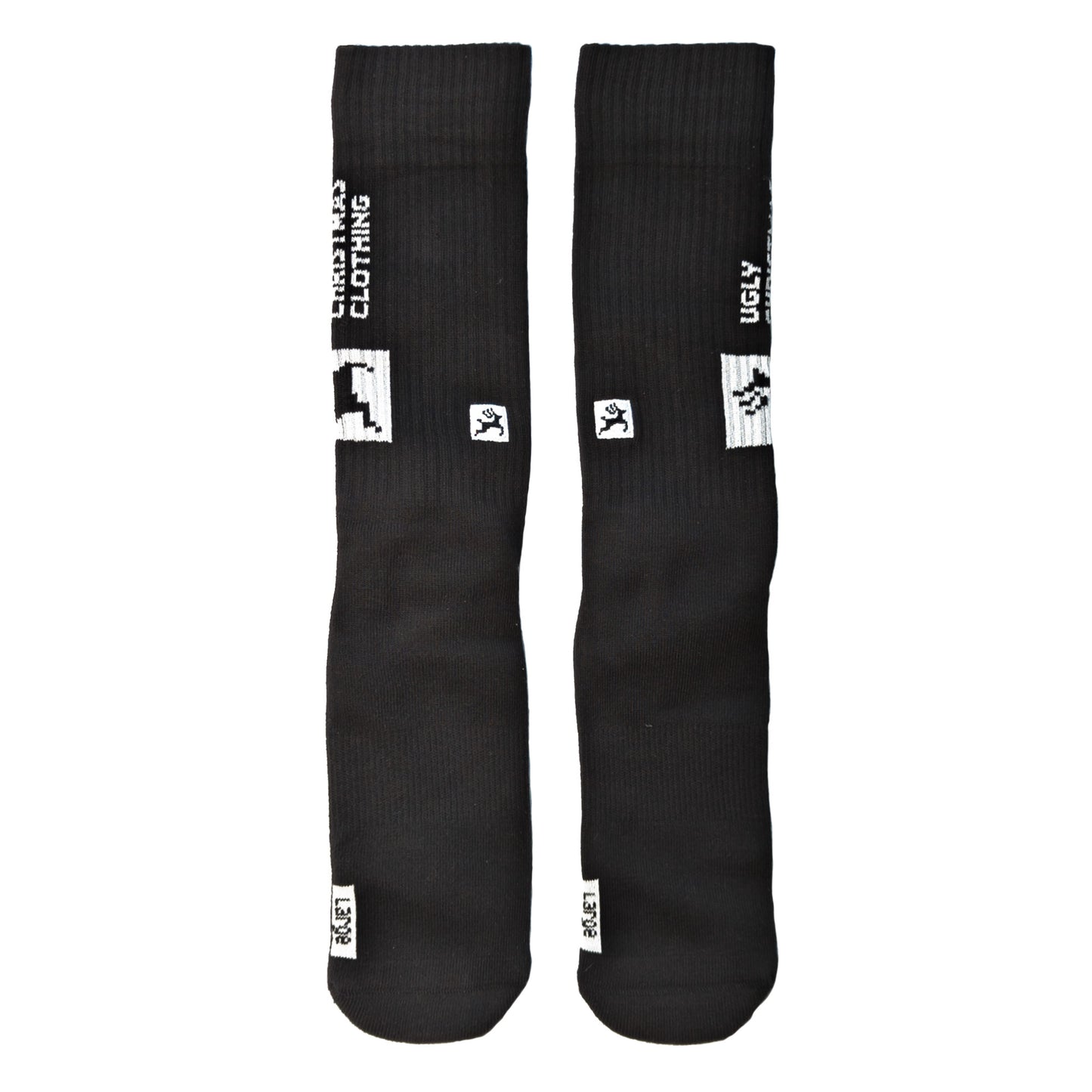 Crew Socks Black Lewis