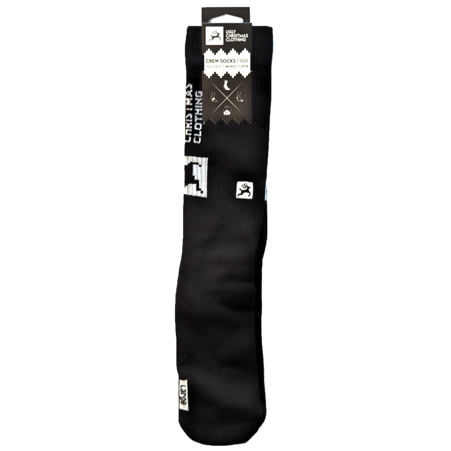 Crew Socks Black Lewis