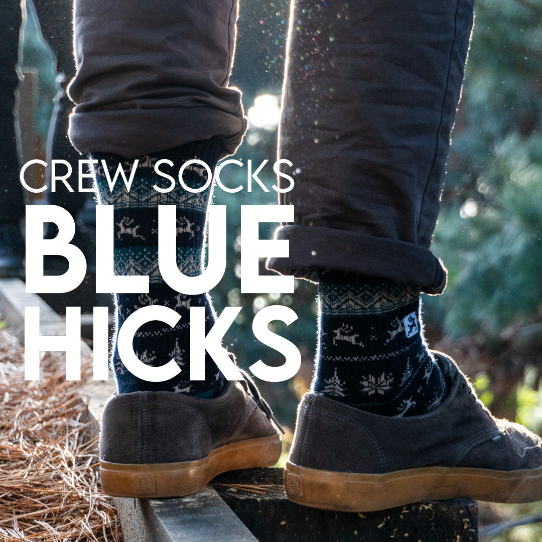 Crew Socks Blue Hicks