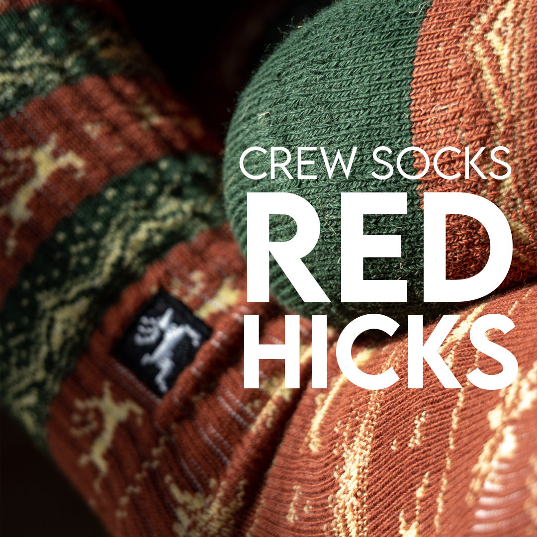 Crew Socks Red Hicks